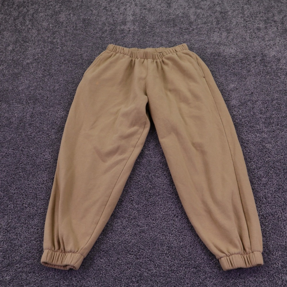 Reflex Sweatpants Womens Large Tan Beige Fleece Joggers Elastic Waist